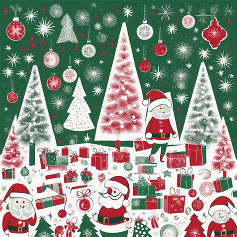 Premium AI Image Christmas Wall Papers