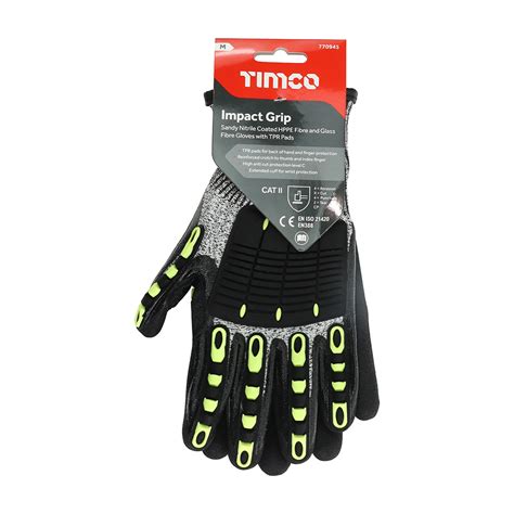 Timco Impact Cut Glove Sandy Nitrile Coated Hppe Fibre And Glass