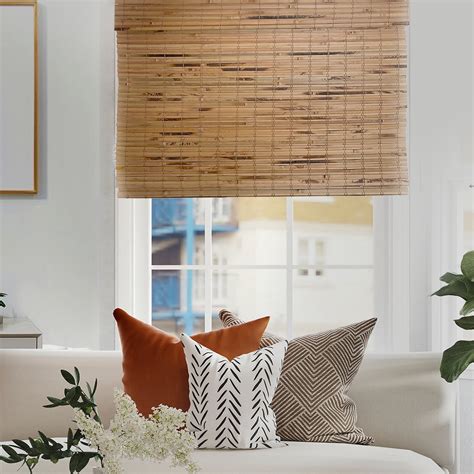 cordless bamboo shade natural wood collection mood