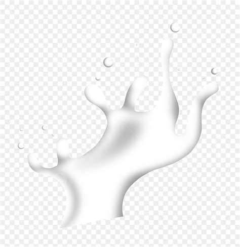 Milk Splashing White Transparent Featured Splash Milk Illustration