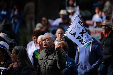 Marcha Por La Paz En Ciudad De México Anadolu Ajansı