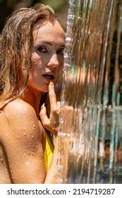 Gorgeous Blonde Bikini Model Enjoys Day Stock Photo Shutterstock