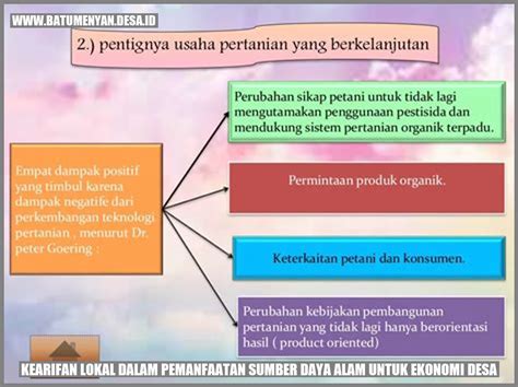 Kearifan Lokal Dalam Pemanfaatan Sumber Daya Alam Untuk Ekonomi Desa