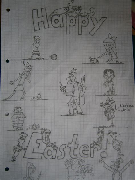 Phineas and Ferb Happy Easter by EmissixD on DeviantArt