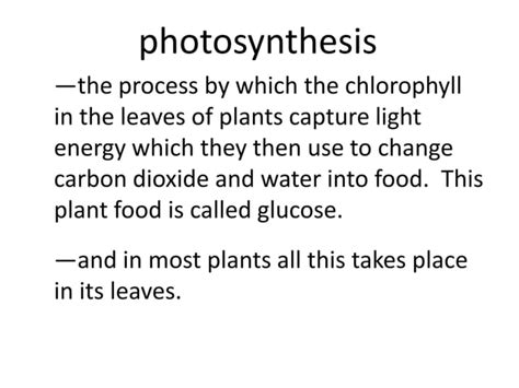 Photosynthesis Teach Ppt