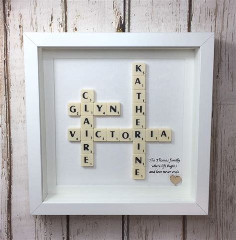 DAANIS: Personalised Family Scrabble Art