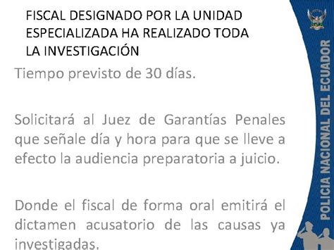 Policia Nacional Del Ecuador Procedimientos De Servicios Policiales