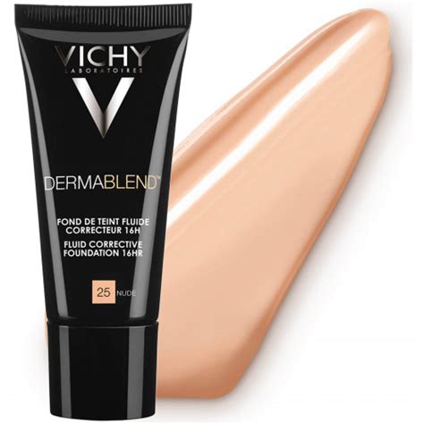 Vichy Dermablend Corrective Fluid Foundation 25 Nude 30ml Zen Cart