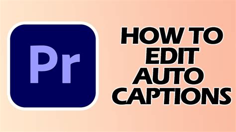 How To Edit Auto Captions All At ONCE In Premiere PRO AUTO CAPTION