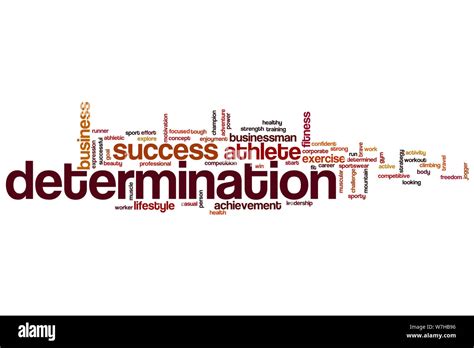 Determination word cloud concept Stock Photo - Alamy