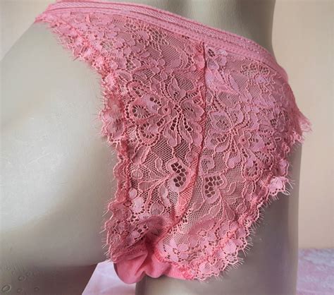 Bubblegum Pink High Leg String Bikini Style Frilly FRIDAY Knickers L 14 US 8 EBay