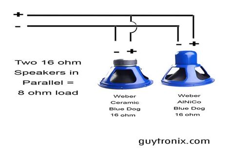 how to connect speakers in parallel