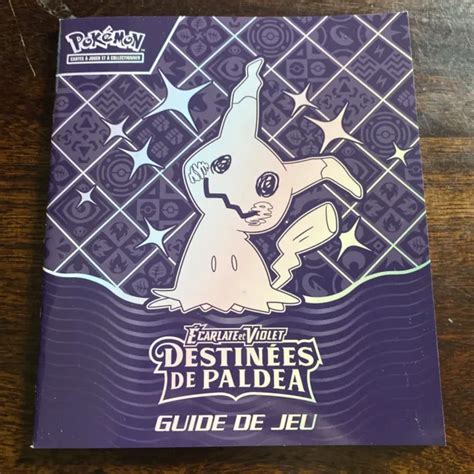 POKÉMON GUIDE DE Jeu Écarlate Et Violet Destinées De Paldea EUR 3