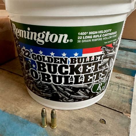 22lr 36gr Hollow Point High Velocity Remington 1400 Round Bucket Ammo Direct