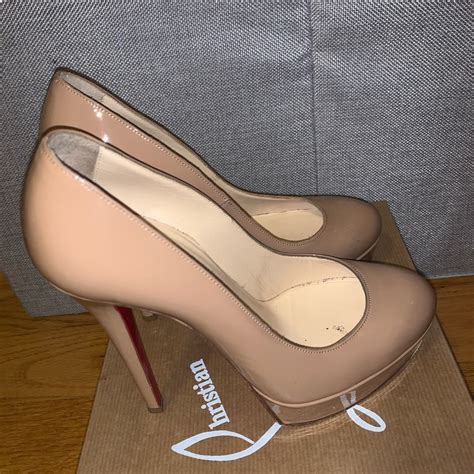 Christian Louboutin Bianca Patent 140 Nude Gem