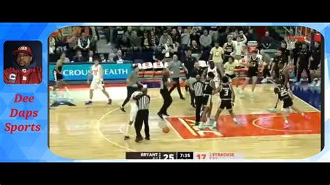 Doug Edert Slaps Judah After Getting Slapped Then Hauls Ass Syracuse Bryant Slap Fight