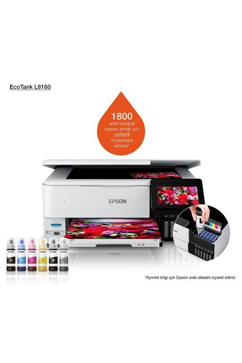 Epson Ecotank L8160 A4 Fotoğraf Yazıcısı Tarayıcı Fotokopi - Fiyatı ...