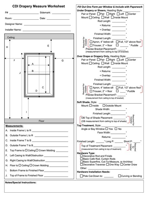 Window Measurement Template: Complete with ease | airSlate SignNow