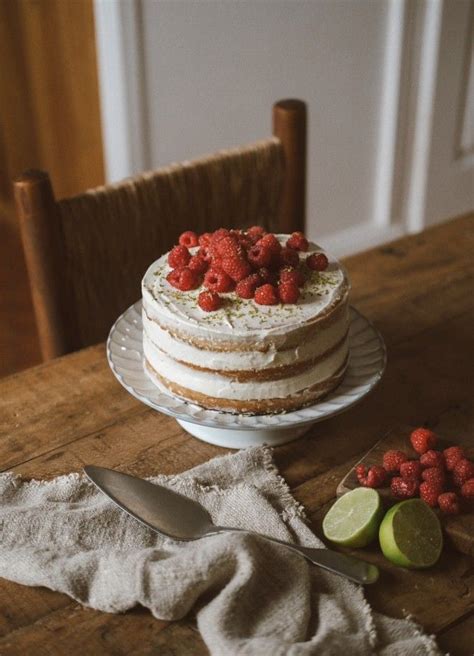 Naked Cake Vegan Sans Gluten G Teau Anniversaire Framboises Citron Vert