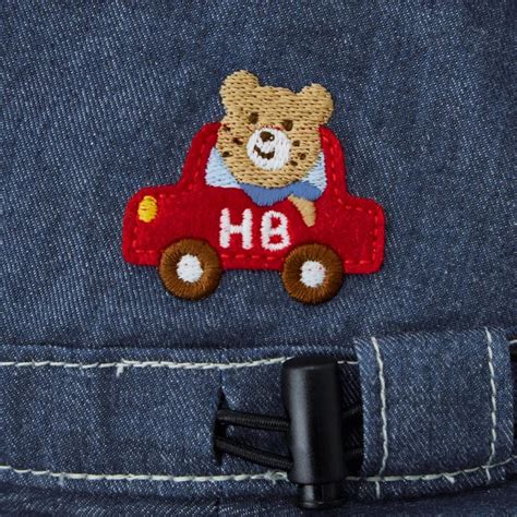 HOT BISCUITS ミキハウス 薄手デニムクロッシェサイズ調節付 アウトレット ピンク ブルー SS46 48 S48 50 M50 52 L52 54 ホットビスケッツ