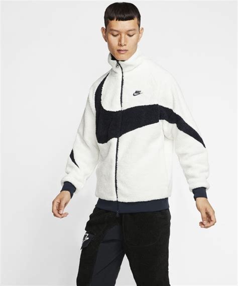 Nikeナイキ スポーツウェア スウッシュ メンズ フルジップ リバーシブル ボア ジャケット Nike Sportswear Swoosh Mens Full Zip