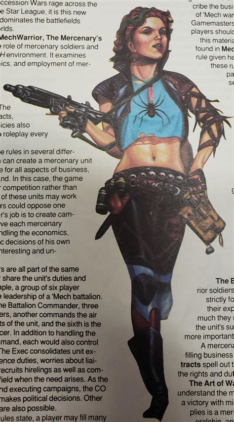80s Rocker Natasha Kerensky From Original Mercenaries Handbook