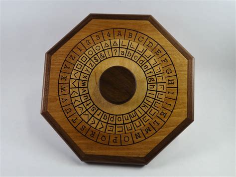 Cipher Wheel - Symbol and English — Cryptic Woodworks