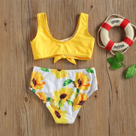 Summer Two Piece Bikini Set Girls Bathing Suits Ro Vicedeal