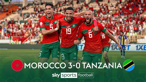 Morocco 3 - 0 Tanzania - Match Report & Highlights