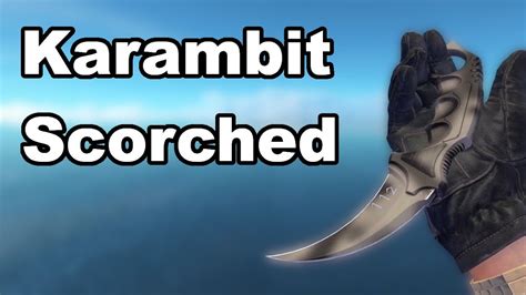 Karambit Scorched Csgo Skin Showcase Youtube