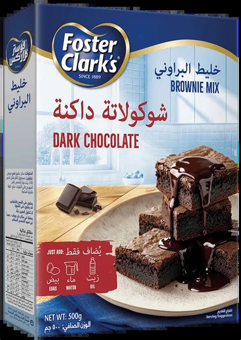buy foster clarks brownie mix dark chocolate  gm ninja saudi arabia