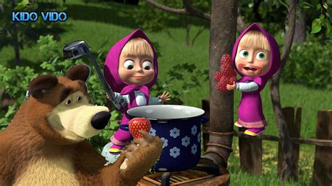 Маша и медведь варят варенье. День варенья с Машей и медведем. Игра для ...