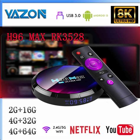 2023 H96 MAX RK3528 Android TV Box Android 13 Quad Core Support 8K