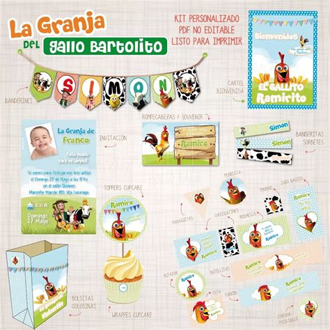 Kit Imprimible La Granja De Zenon Cumpleanos Personalizado En Bs As G