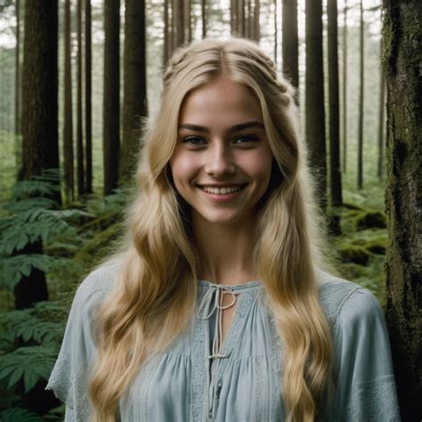 Portrait Of An 18 Year Old Girl With Long Blonde Hair And An By Mike Cates Playground
