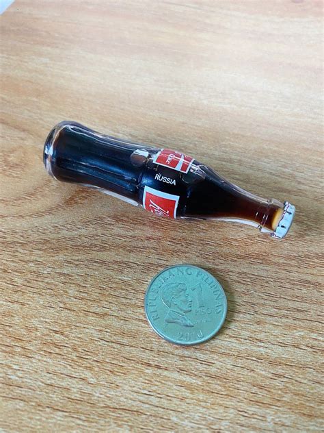 Vintage Coca Cola Russian Version Miniature Coke Bottle Hobbies