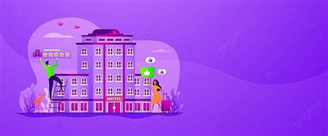 Traveler Accommodation Banner Hotel Lifestyle Background Business