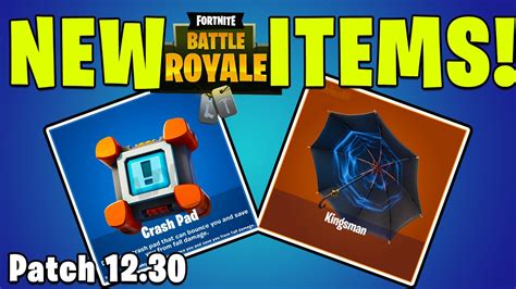 NEW FORTNITE ITEMS CRASH PAD And KINGSMAN UMBRELLA YouTube