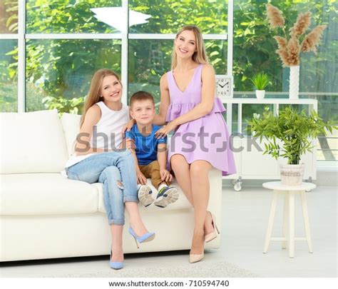 Lesbian Mothers Foster Son Home Adoption Stock Photo Shutterstock