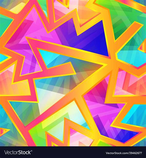Bright Geometric Seamless Texture Royalty Free Vector Image