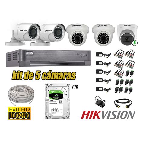 Ripley Hikvision C Maras Vigilancia Kit Full Hd Tb Camara