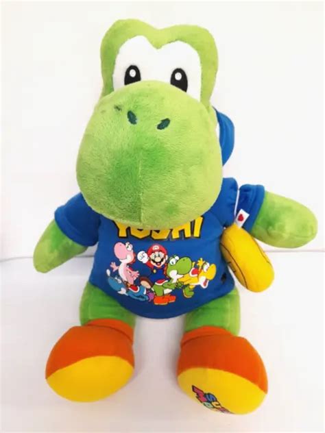 Build A Bear Official Nintendo Super Mario Yoshi Plush Soft Toy