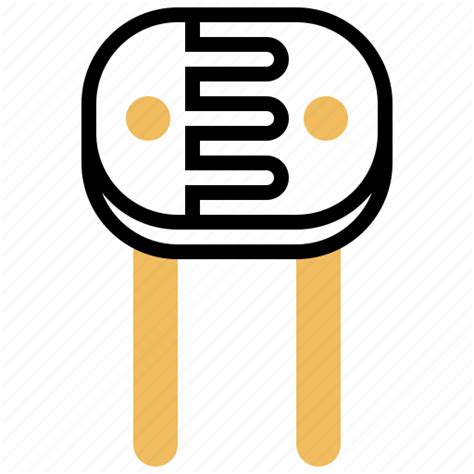 Circuit Ldr Light Resistor Sensor Icon Download On Iconfinder