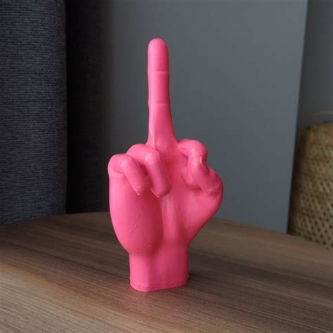 Middle Finger Hand Fuck You Off Sign Hand Sculpture Etsy