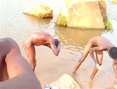 African YouTuber Films Two Friends Bathing Naked ThisVid