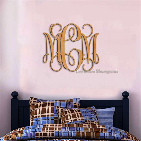 Sale Wooden Monogram Wood Monogram Letters Nursery Decor - Etsy