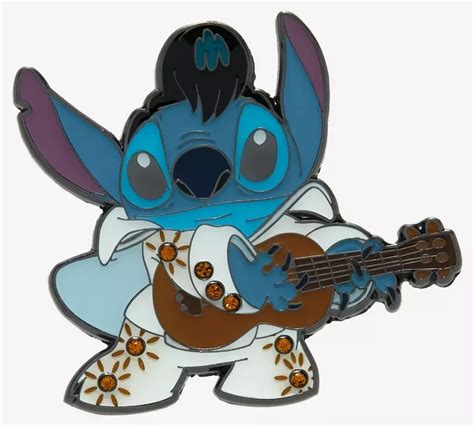 Stitch Elvis Rhinestone Hot Topic Lilo Stitch Loungefly Disney Pin
