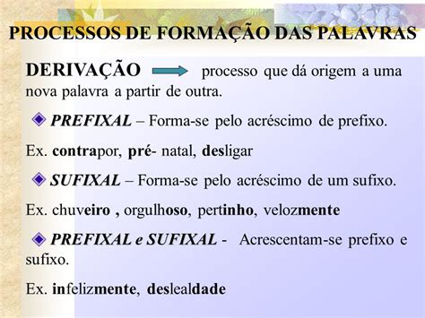 Qual Das Palavras Abaixo Representa Um Processo De Formação Sufixal