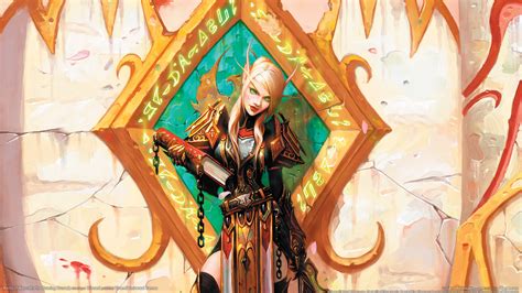 blood elf warcraft hd wallpaper  wei pixiv