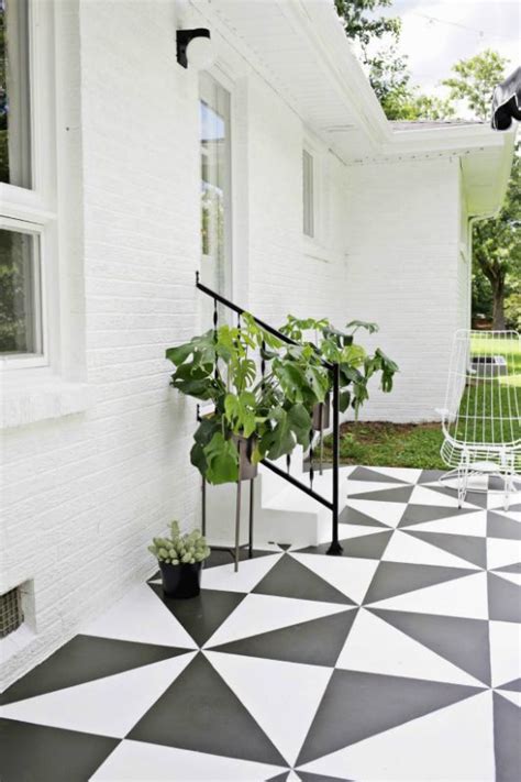 Painted Cement Steps and Top Favorite Painted Patios - Nesting With Grace